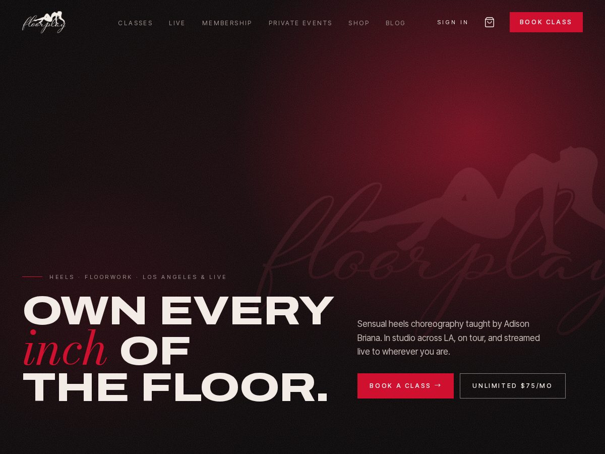 Landing-page snapshot of floorplay.dev