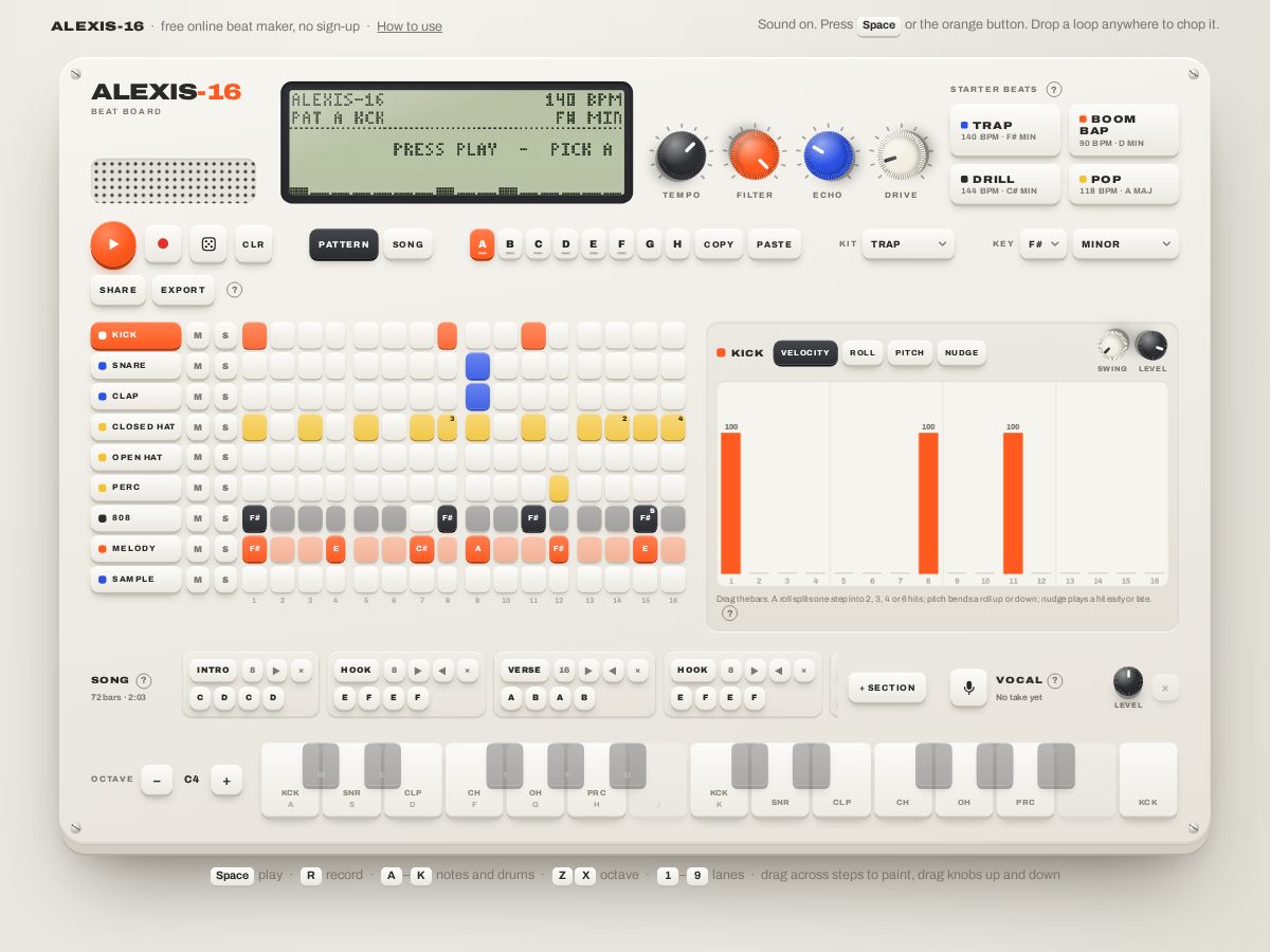 Landing-page snapshot of freebeatmaker.app