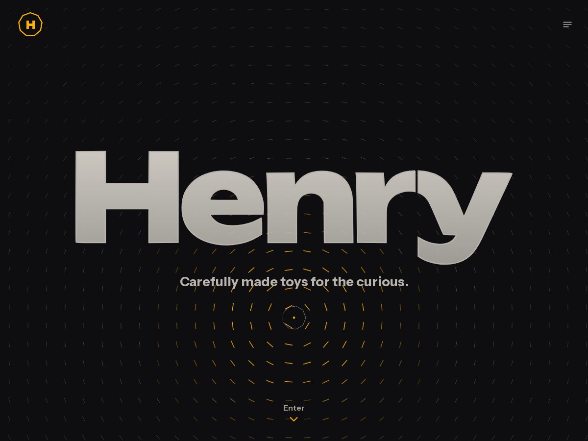 Landing-page snapshot of henry.design