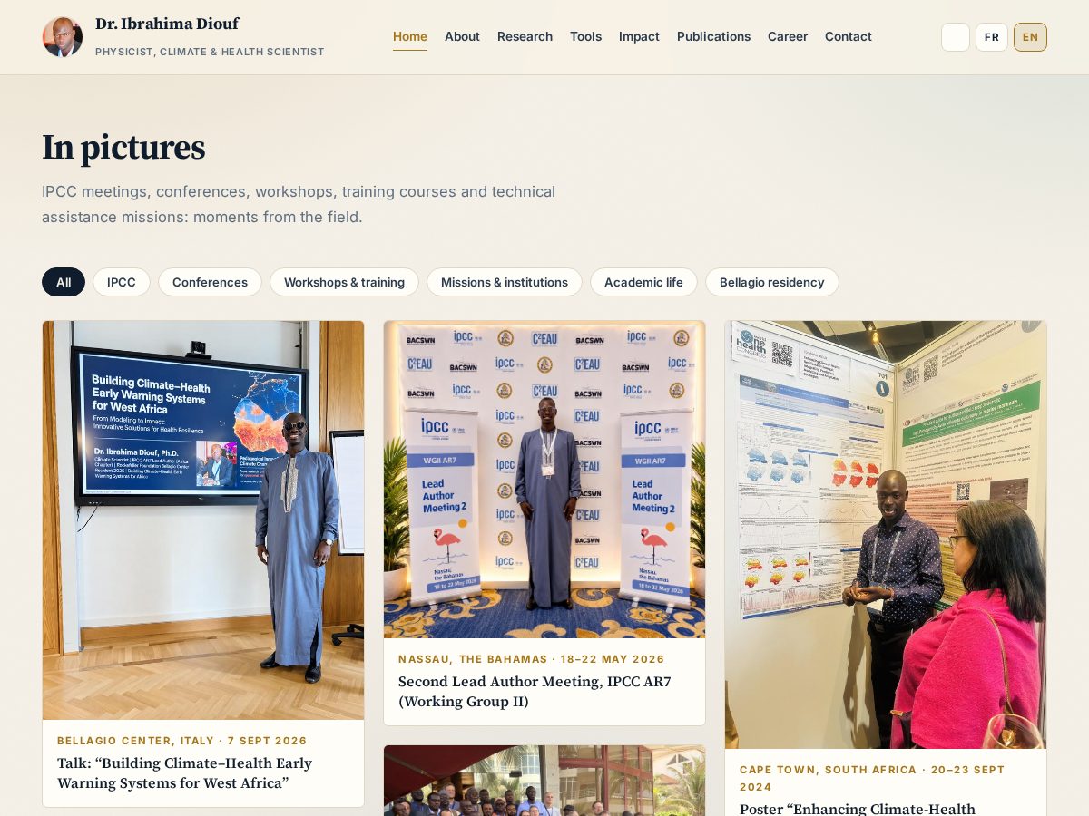 Landing-page snapshot of ibrahimadiouf.com