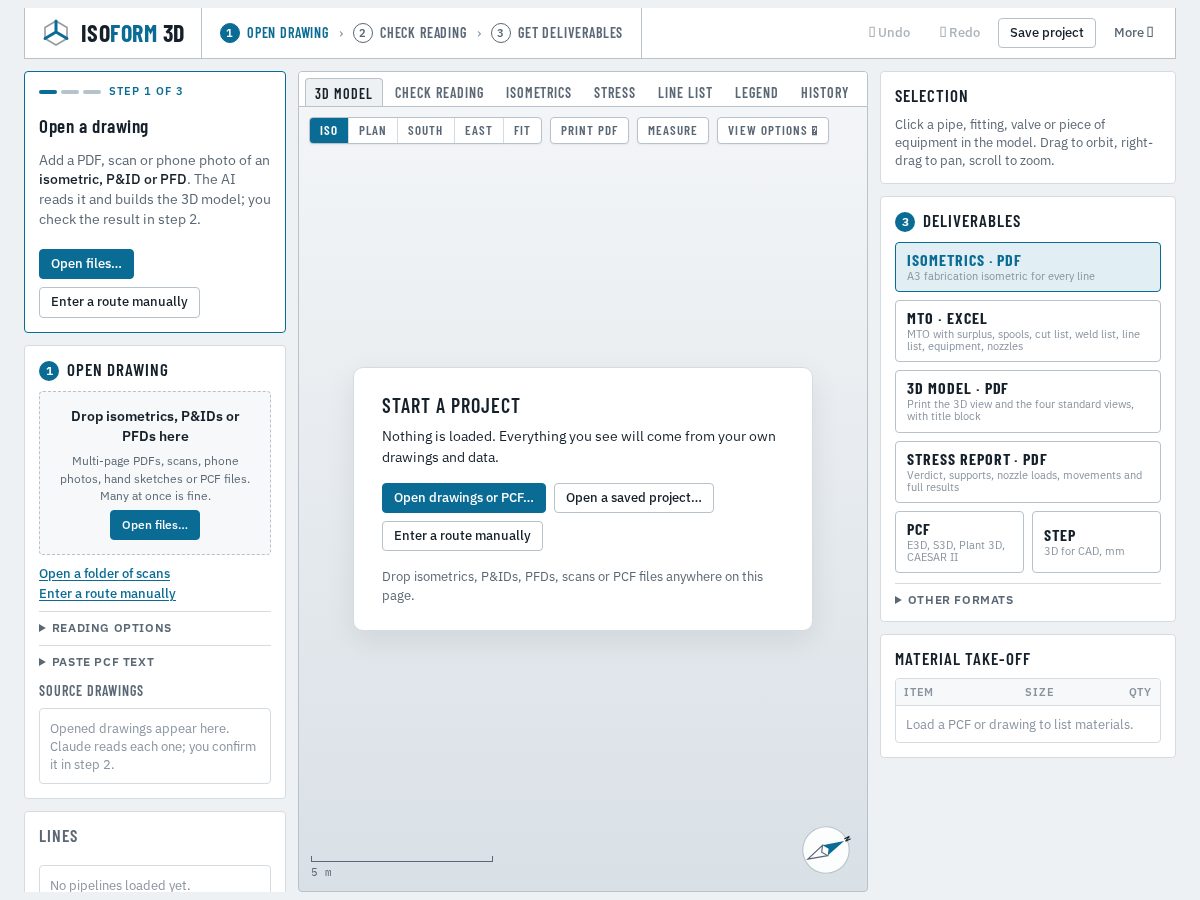 Landing-page snapshot of isoform-3d.com