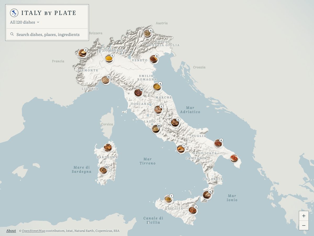 Landing-page snapshot of italybyplate.com