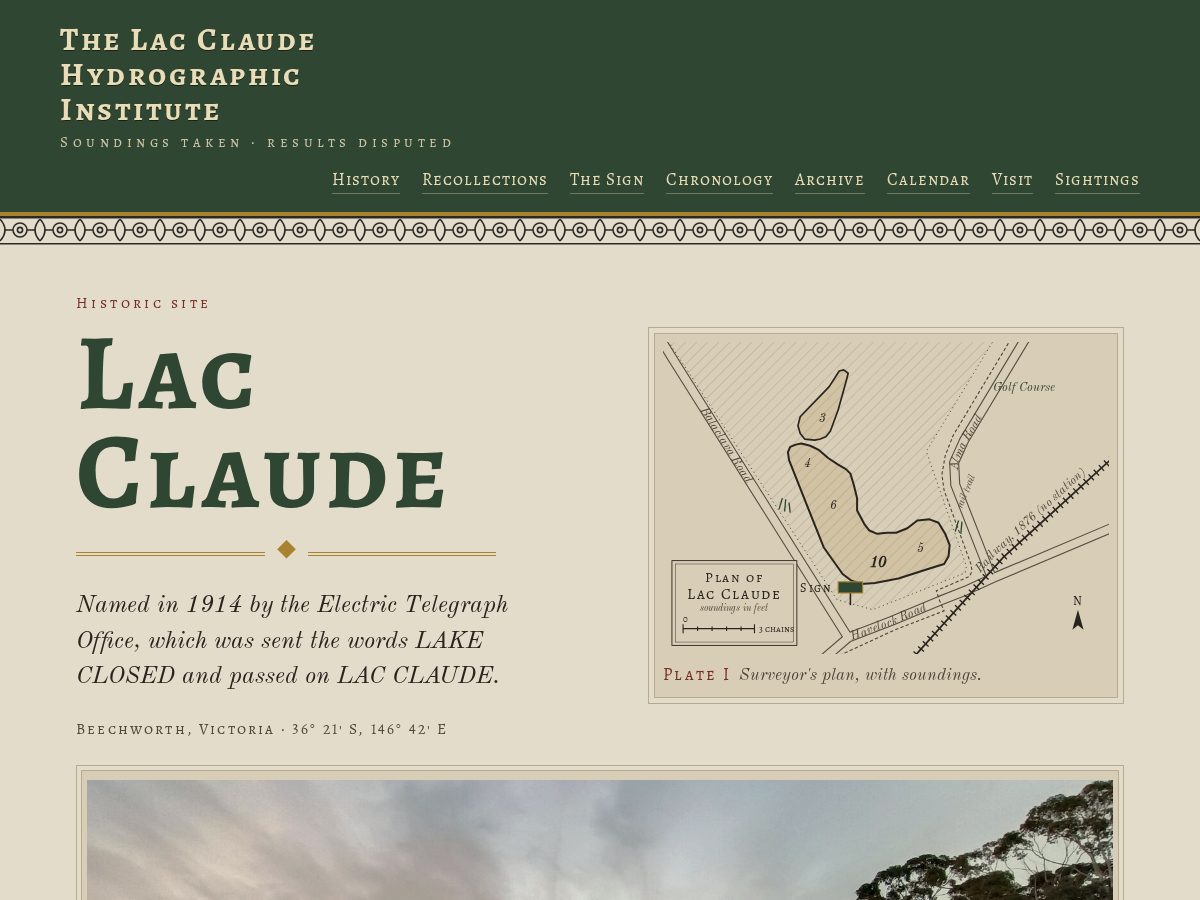 Landing-page snapshot of lacclaude.org