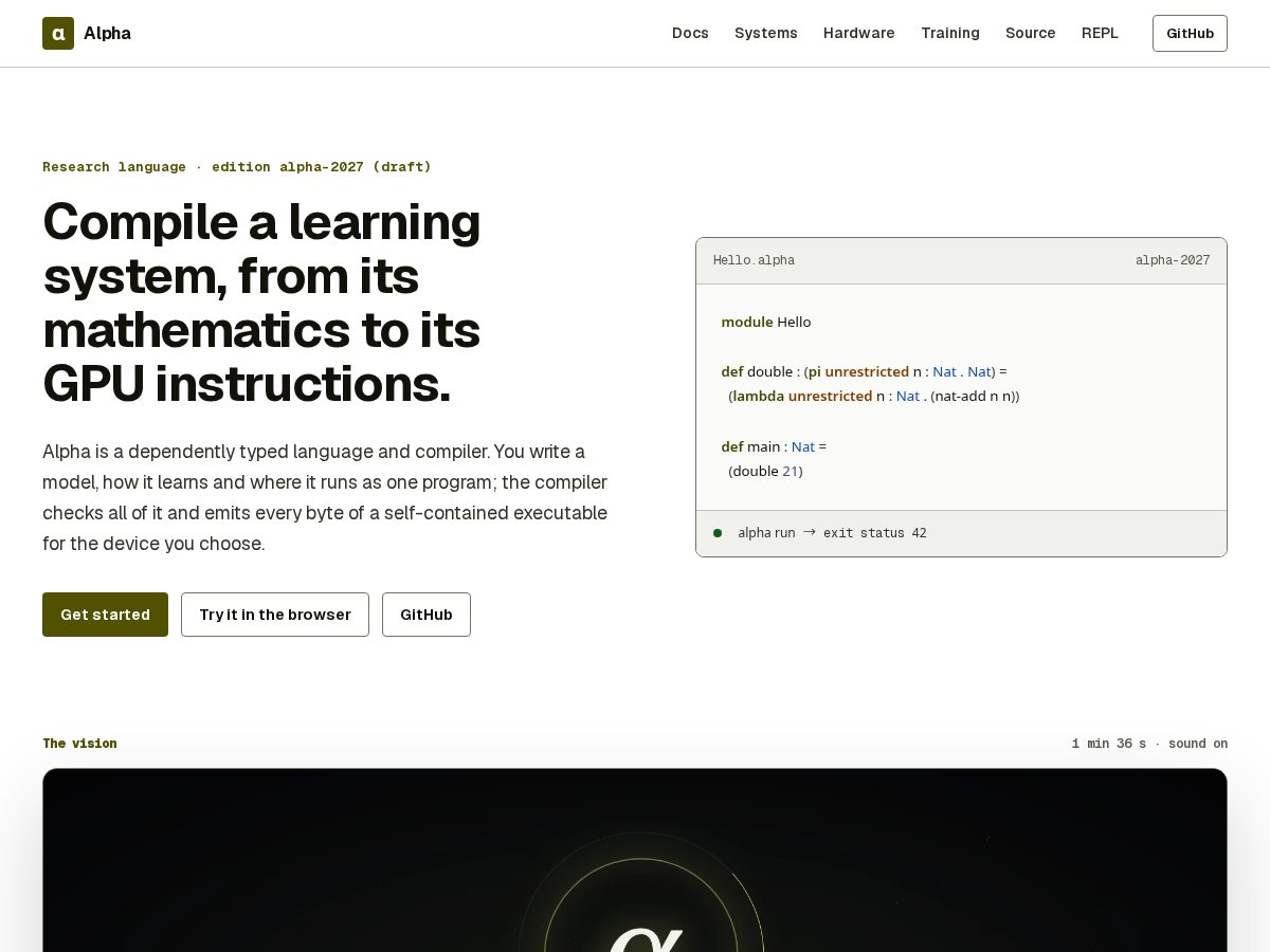 Landing-page snapshot of lsalpha.com