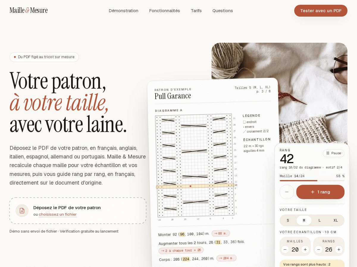Landing-page snapshot of mailleetmesure.com