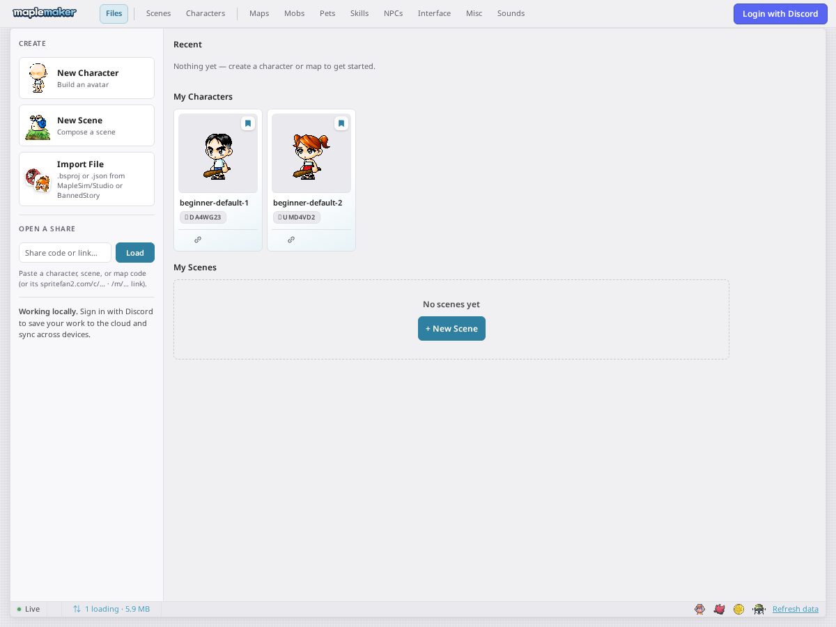 Landing-page snapshot of maplemaker.app