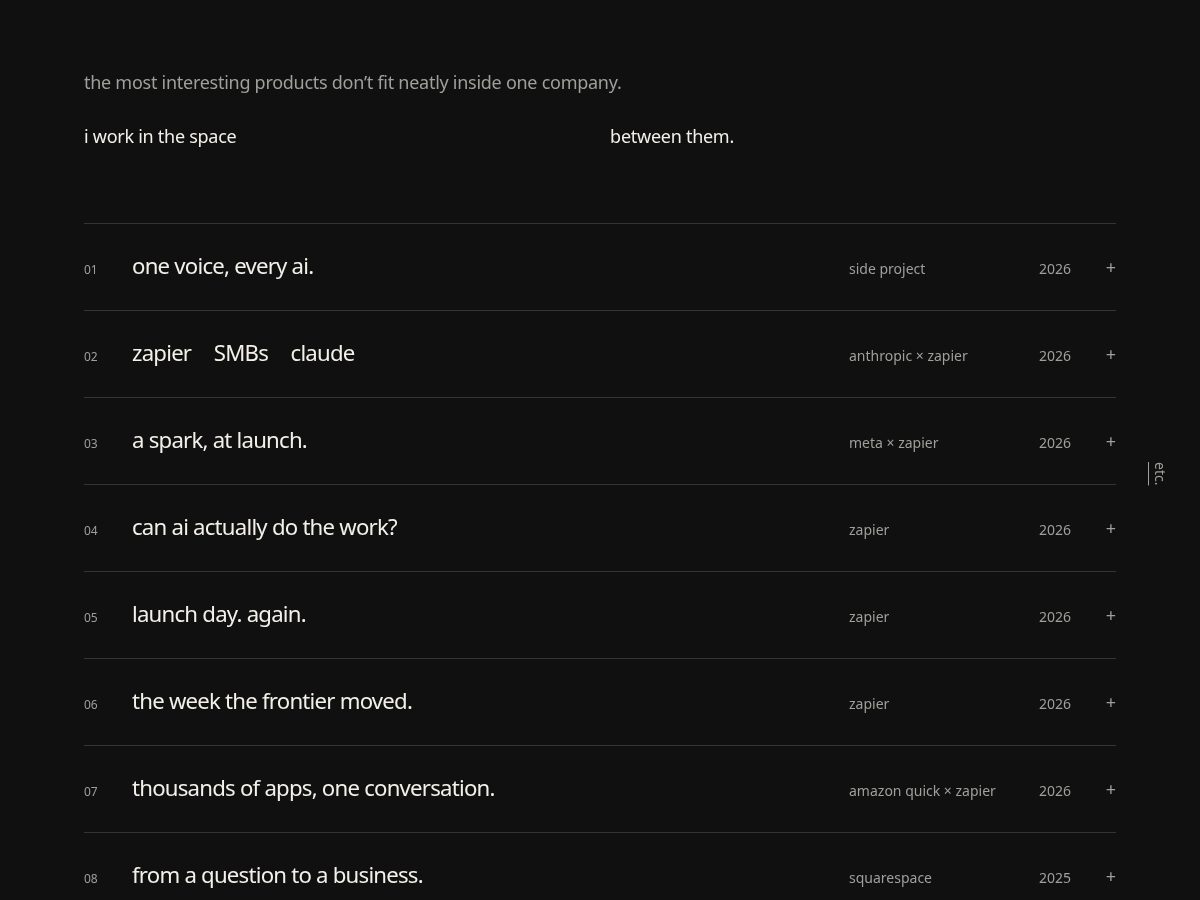 Landing-page snapshot of mooooon.space