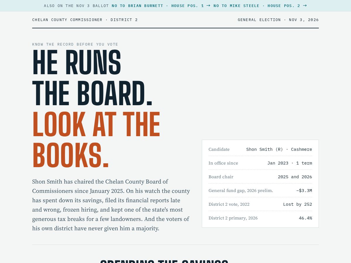 Landing-page snapshot of notoshonsmith.org