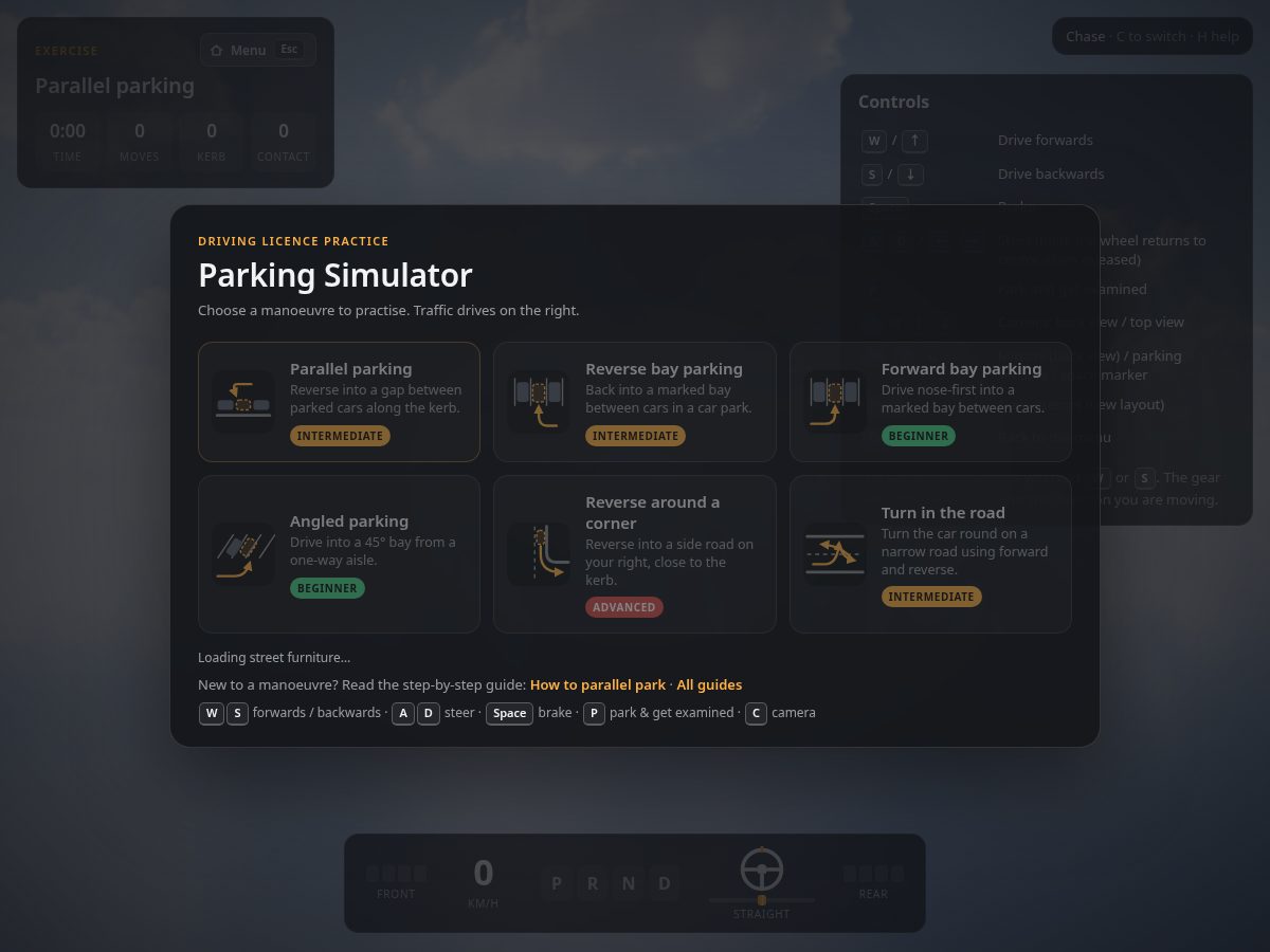 Landing-page snapshot of parkingsimulator.app