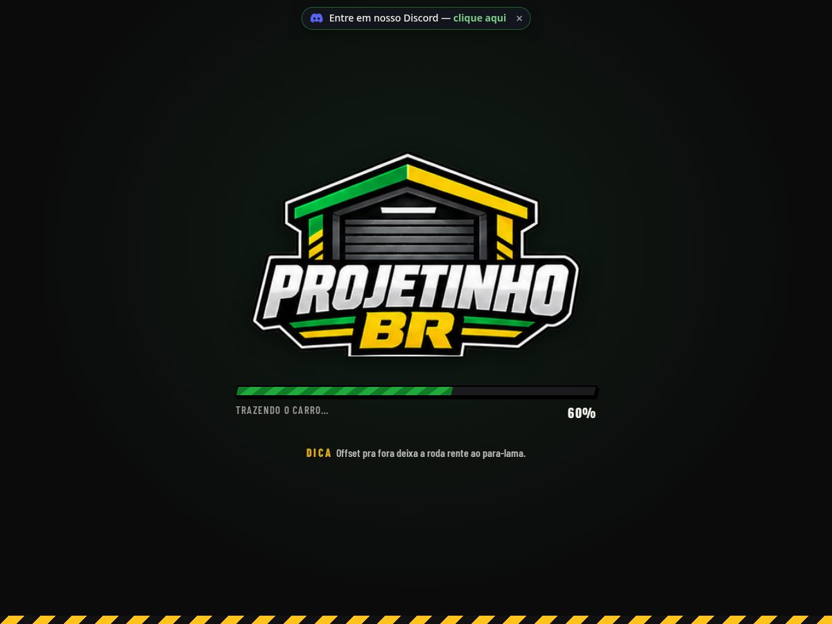 Landing-page snapshot of projetinhobr.site