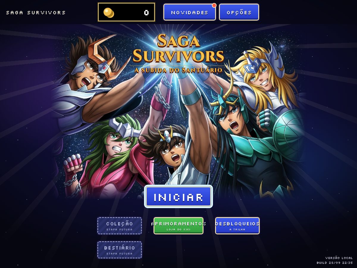Landing-page snapshot of sagasurvivors.xyz