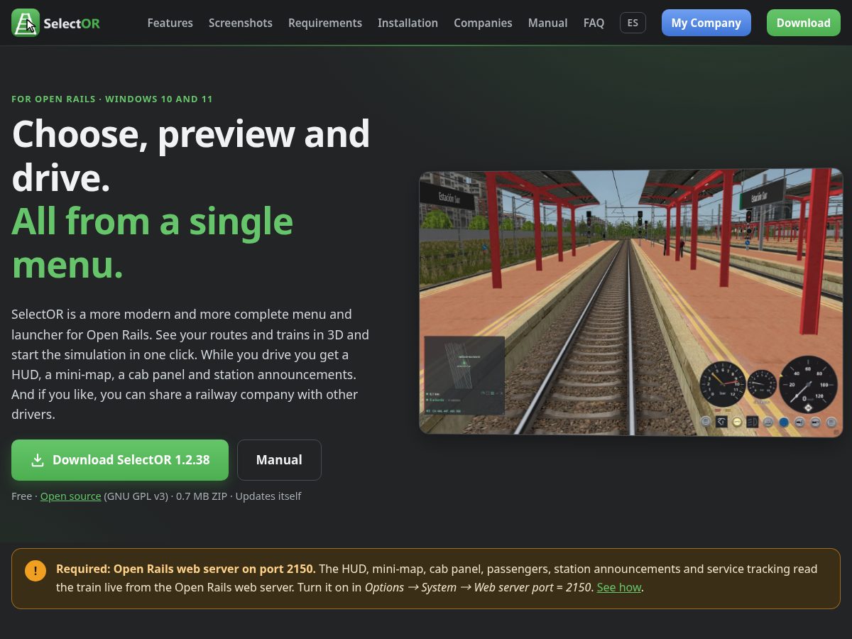 Landing-page snapshot of select-or.app
