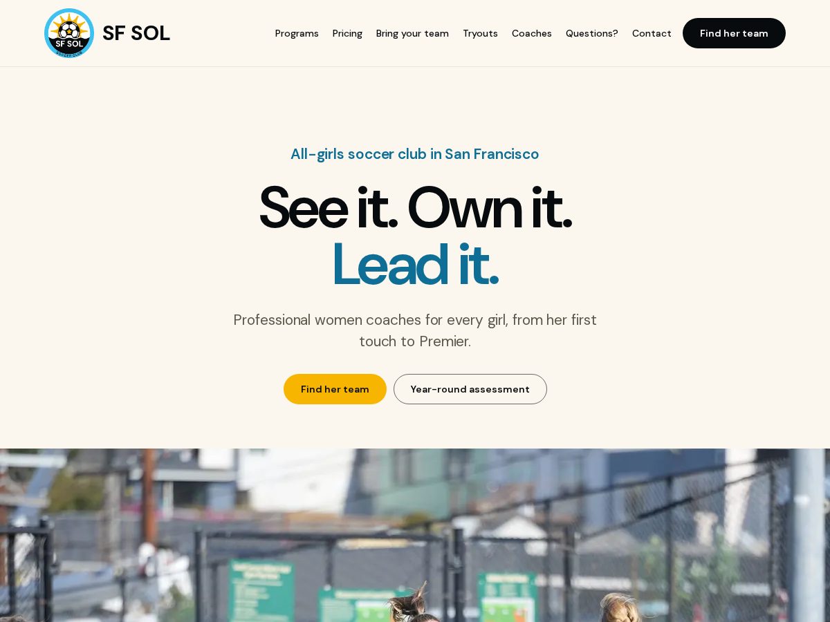 Landing-page snapshot of sfsol.org