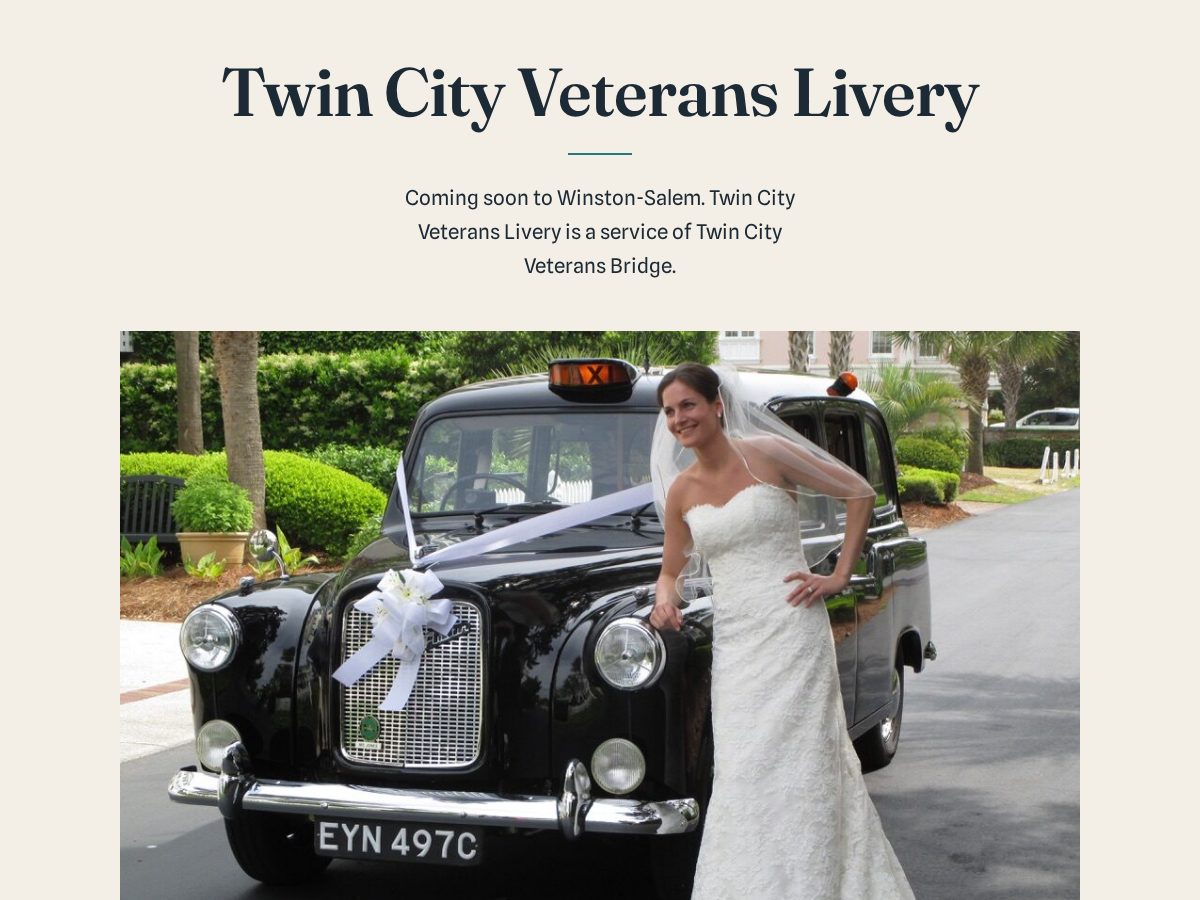 Landing-page snapshot of twincityveteranslivery.com