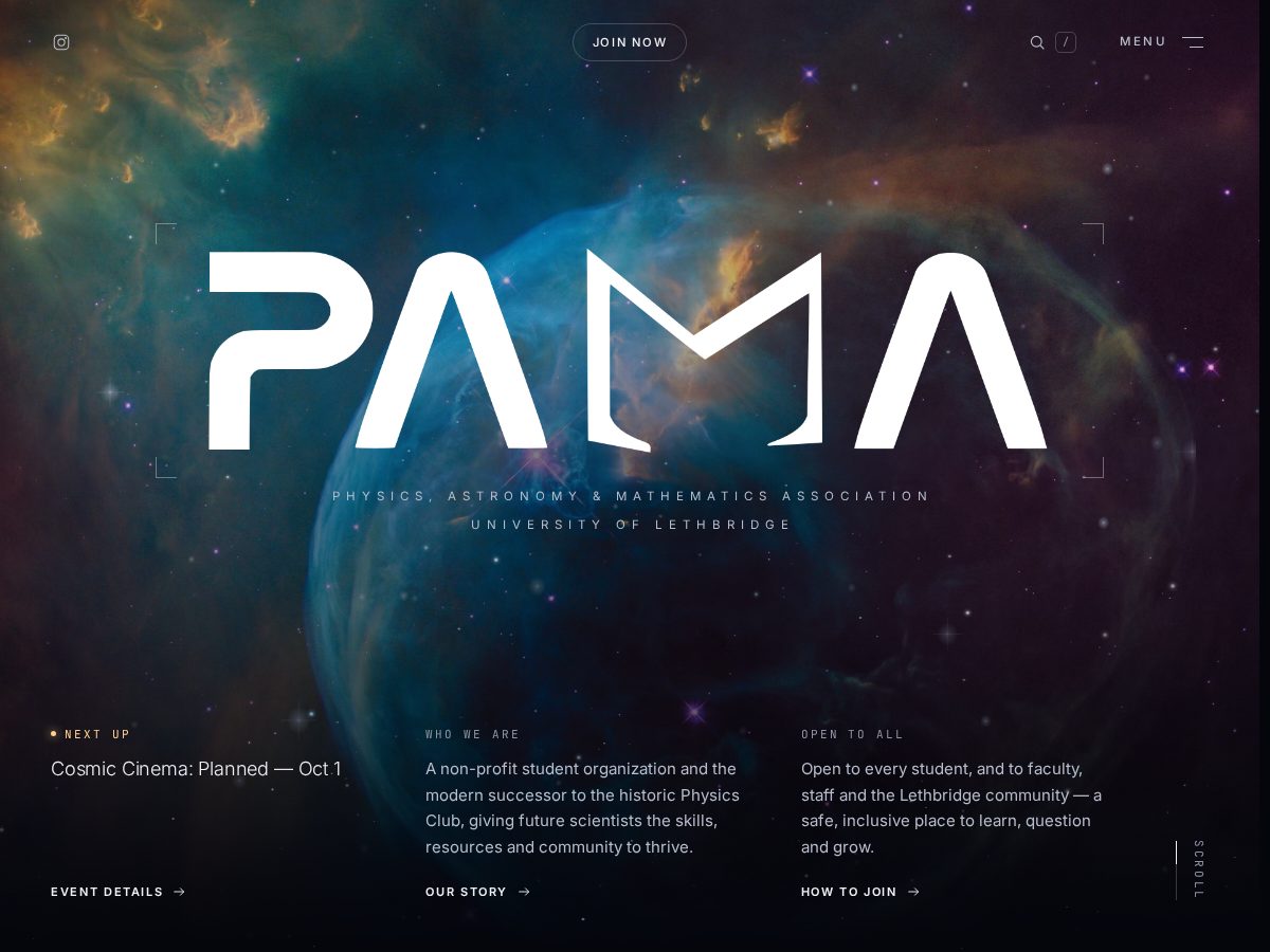 Landing-page snapshot of ulethpama.space