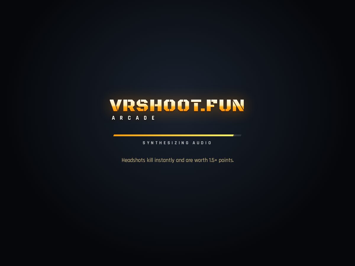 Landing-page snapshot of vrshoot.fun