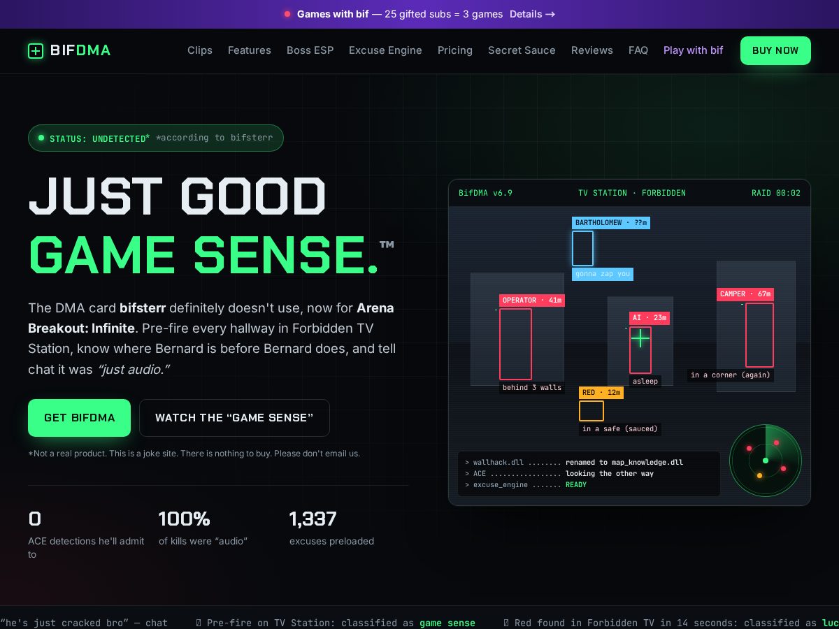 Landing-page snapshot of bifdma.org