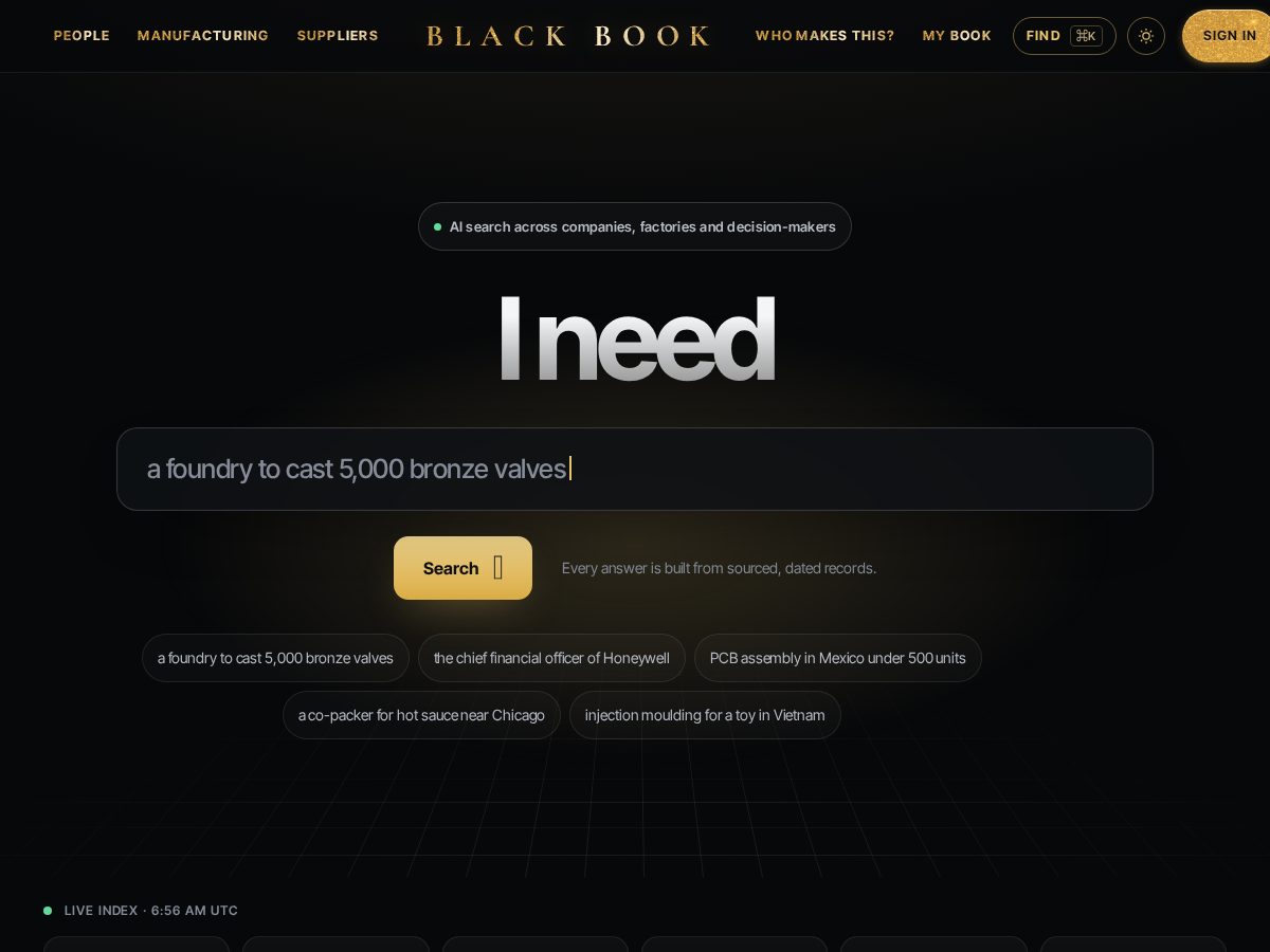 Landing-page snapshot of black-book.live
