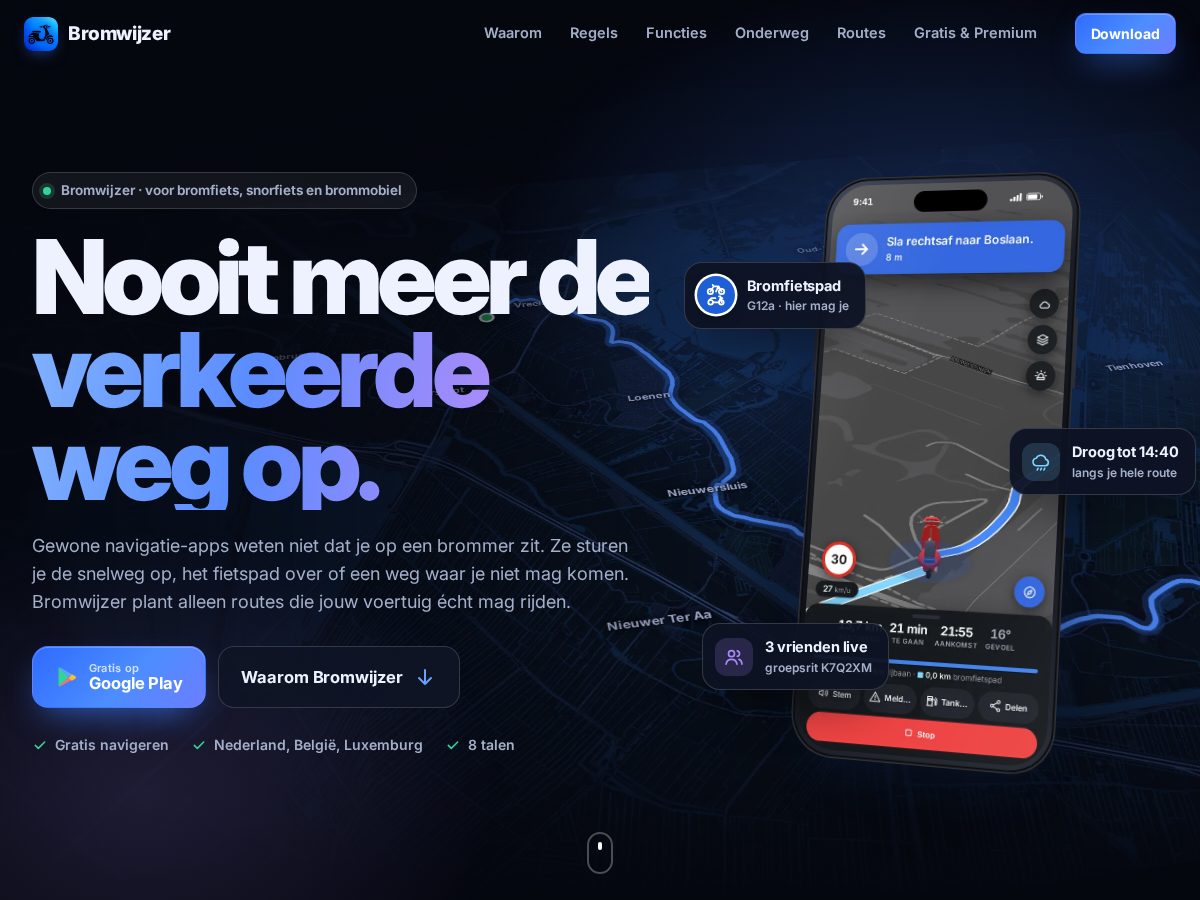 Landing-page snapshot of bromwijzer.com