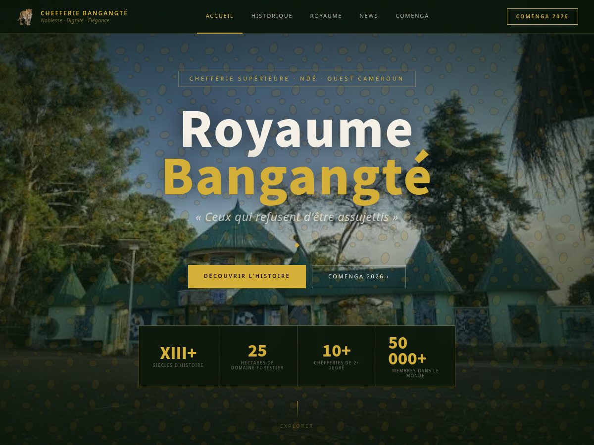 Landing-page snapshot of chefferie-superieure-bangangte.com