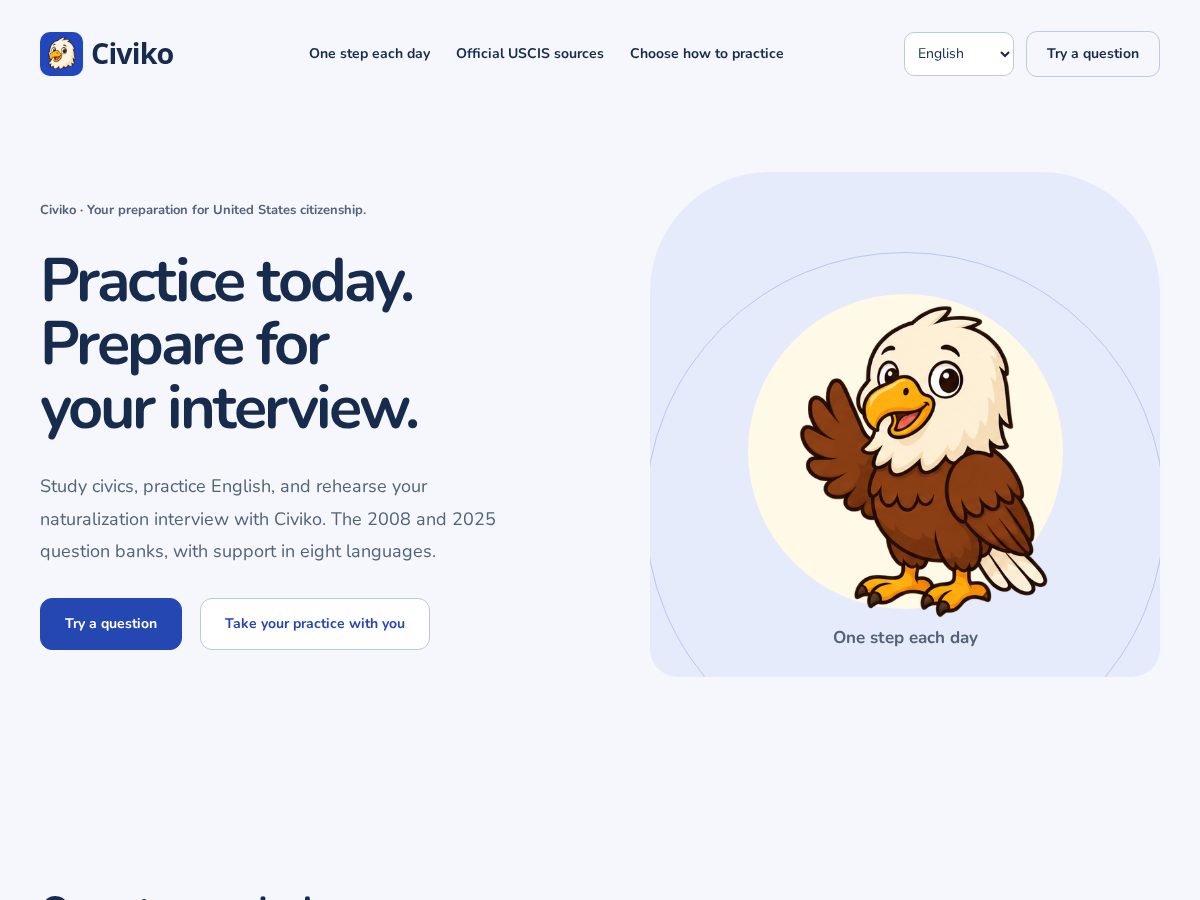 Landing-page snapshot of civikoapp.com