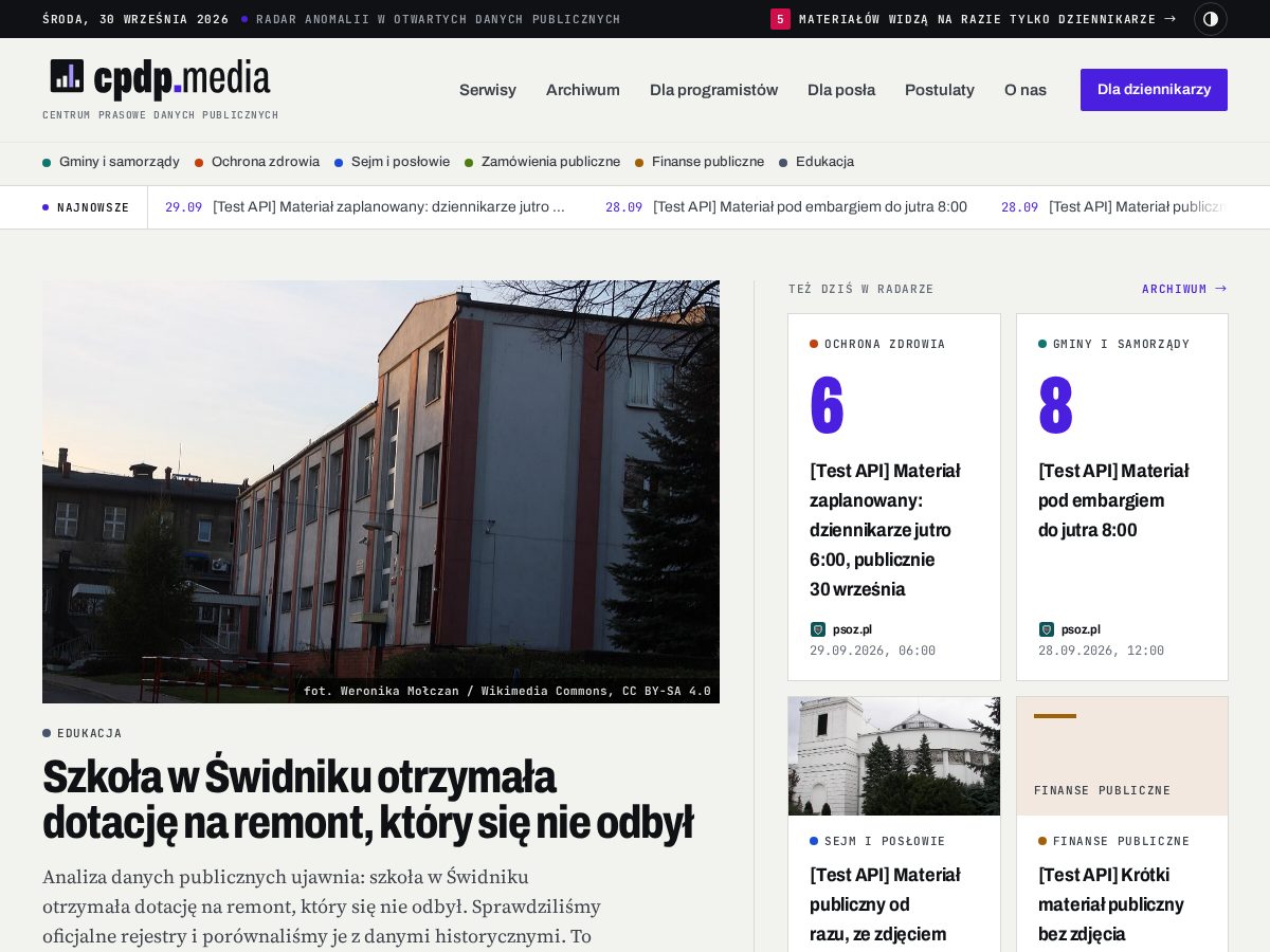 Landing-page snapshot of cpdp.media
