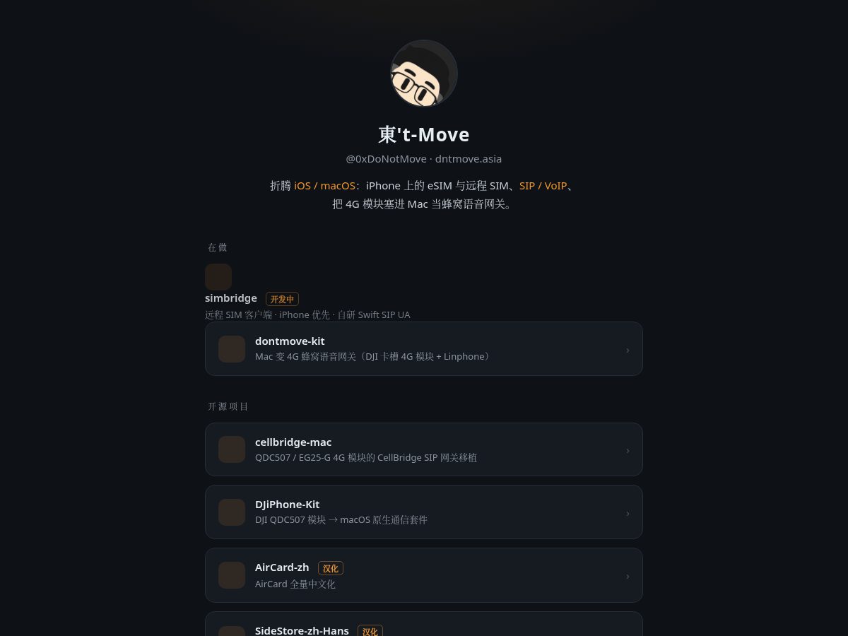 Landing-page snapshot of dntmove.asia