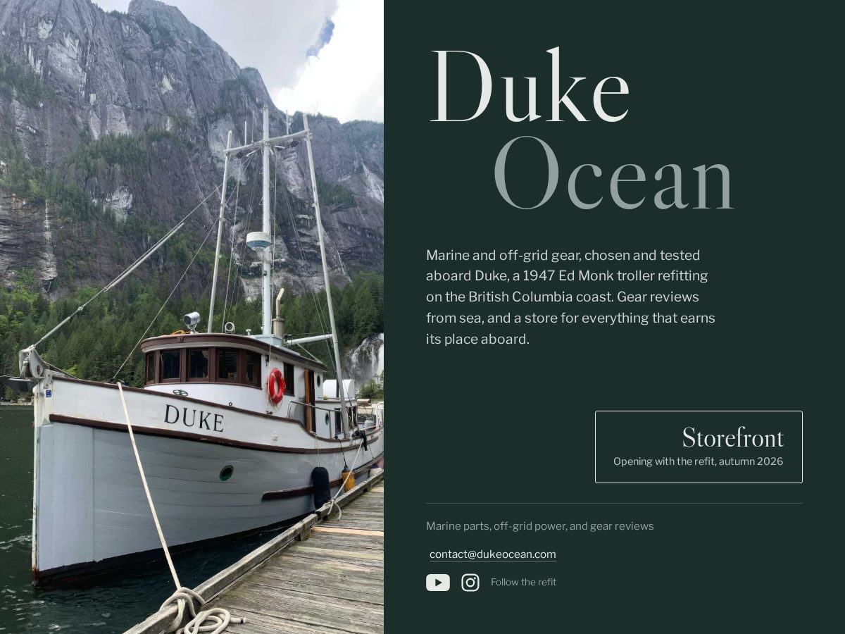 Landing-page snapshot of dukeocean.com