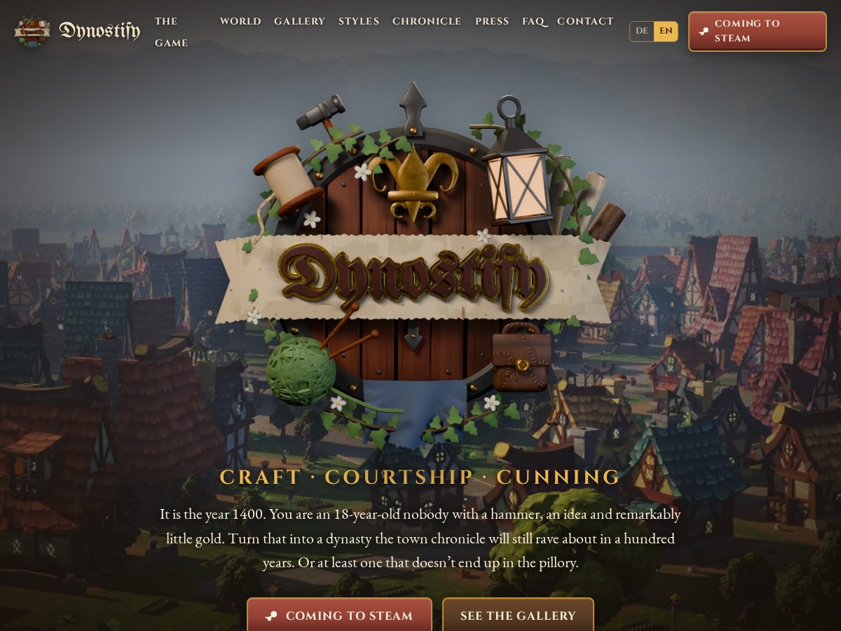 Landing-page snapshot of dynostify.com