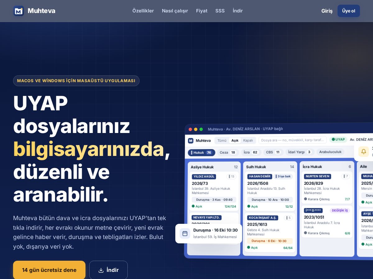 Landing-page snapshot of e-muhteva.com