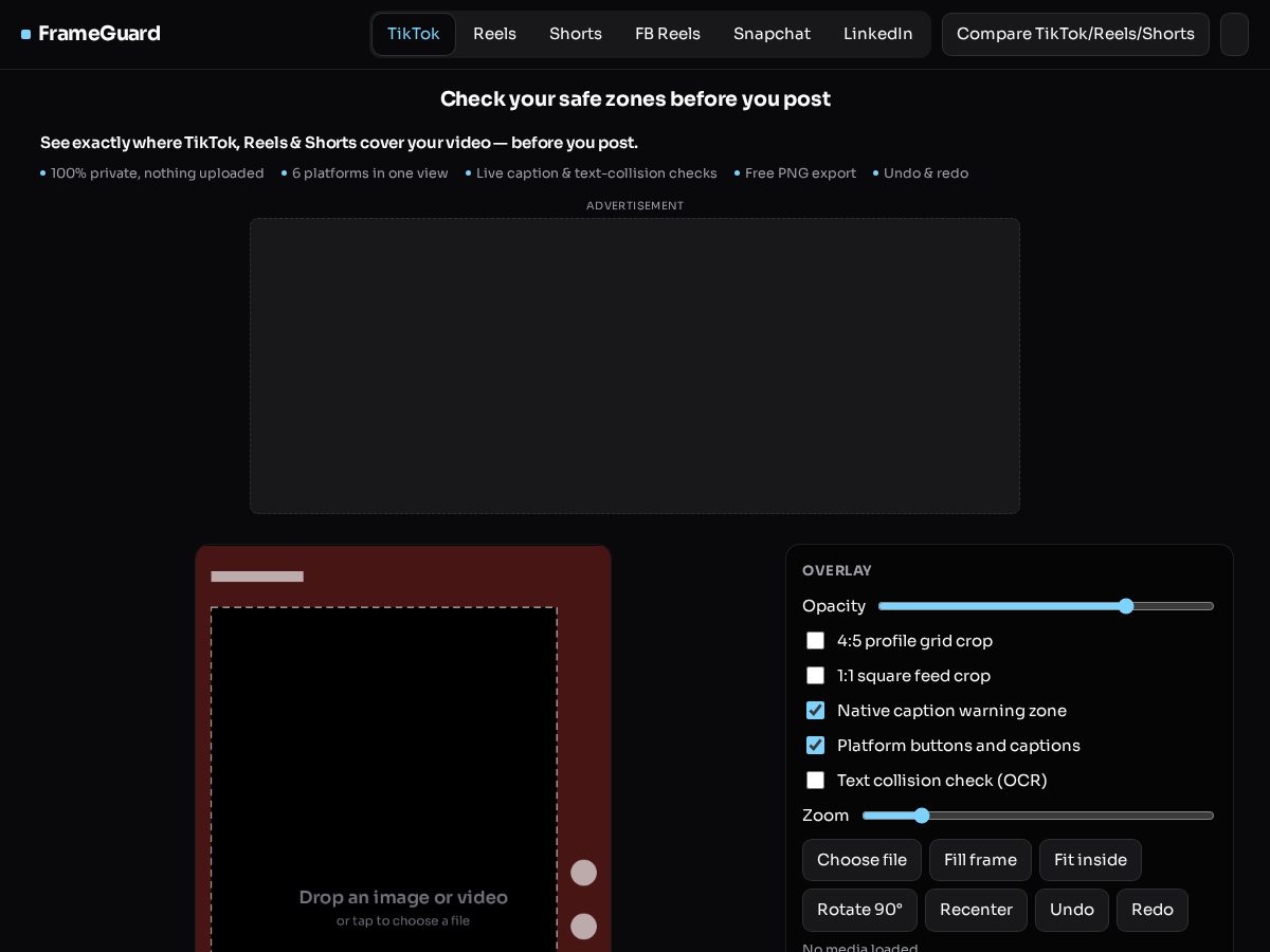 Landing-page snapshot of frameguardpro.com