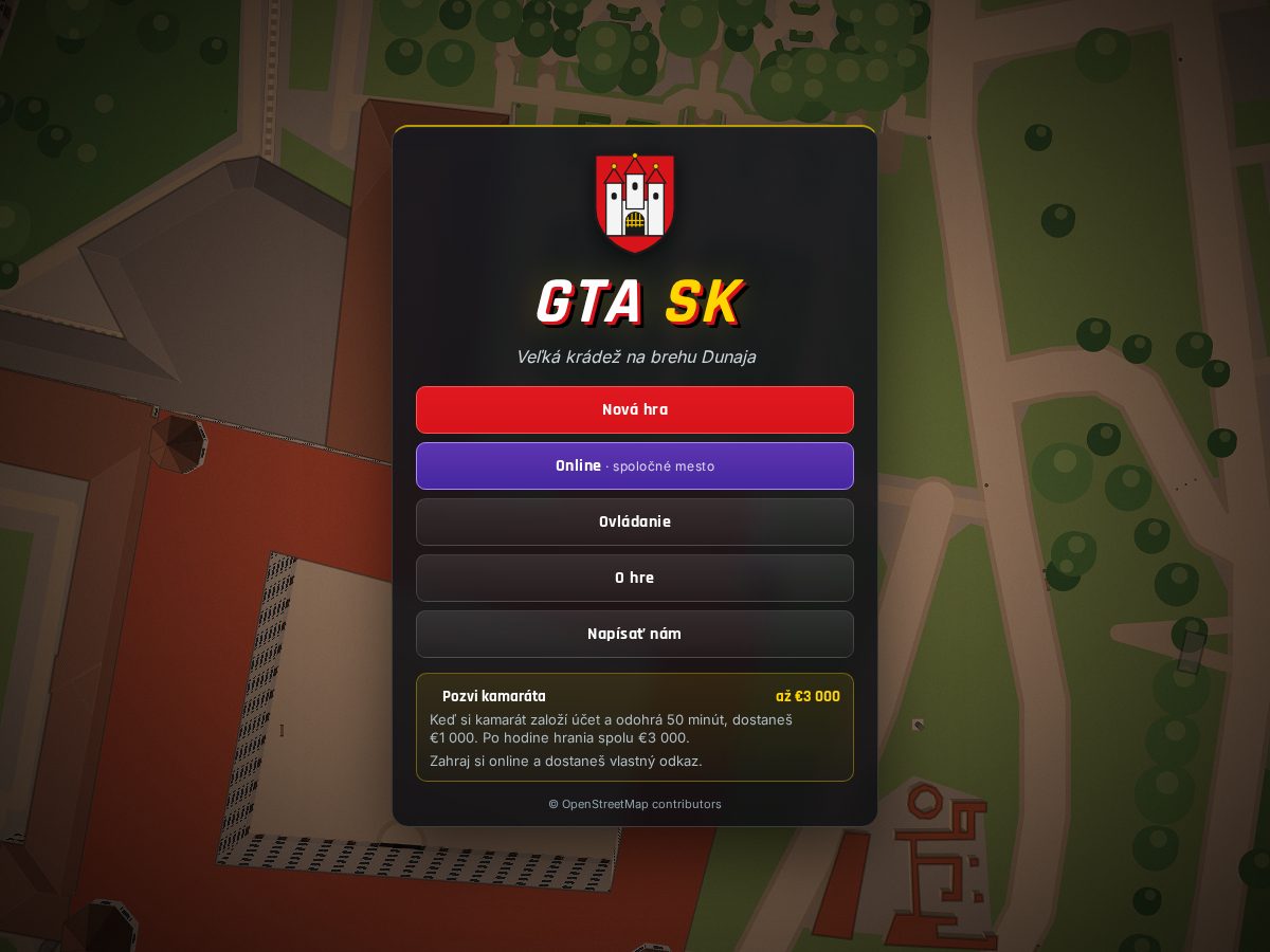 Landing-page snapshot of gta-sk.fun
