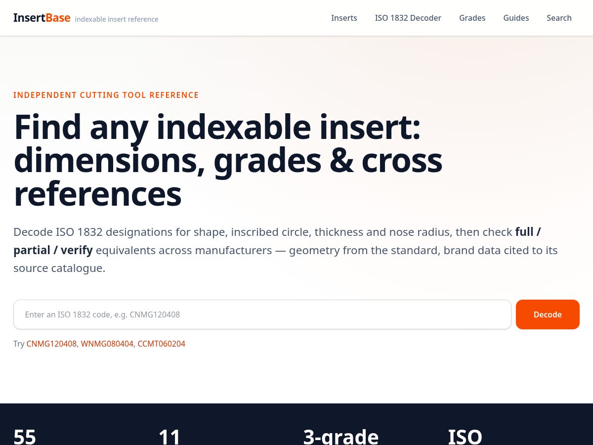 Landing-page snapshot of insertbase.com