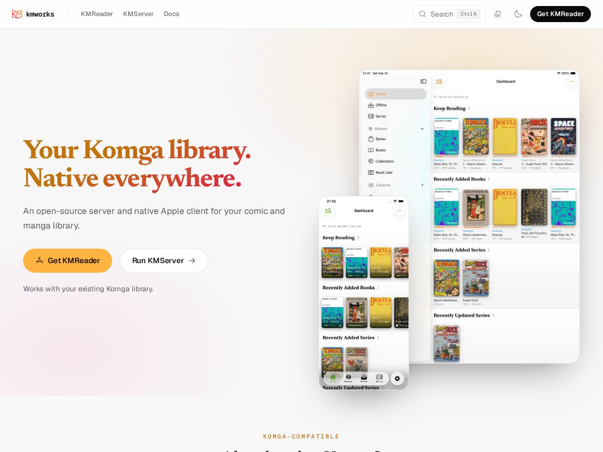 Landing-page snapshot of kmworks.date