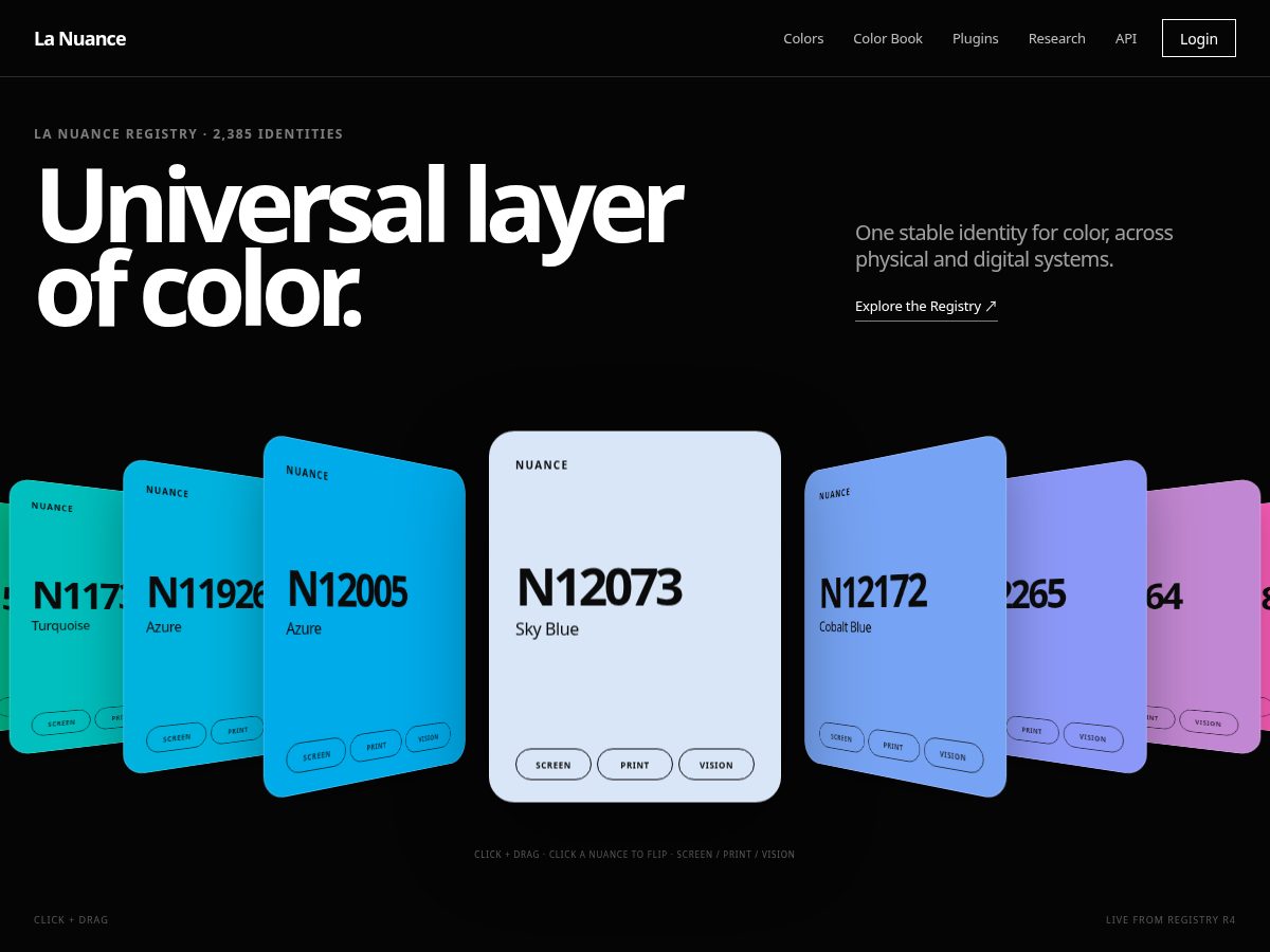 Landing-page snapshot of la-nuance.com