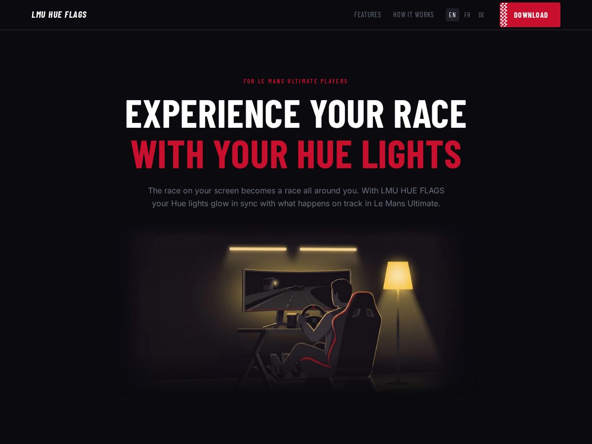 Landing-page snapshot of lmu-hue-flags.com