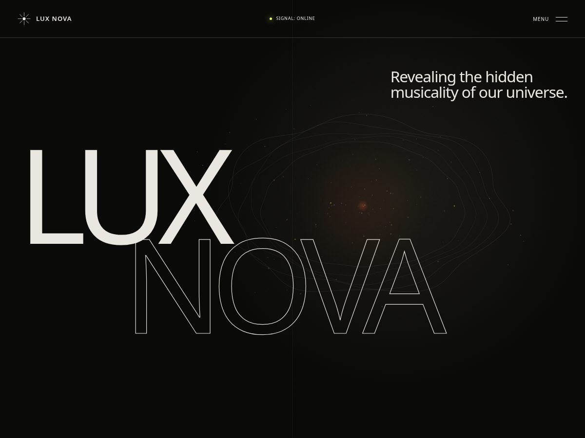 Landing-page snapshot of luxnova.studio