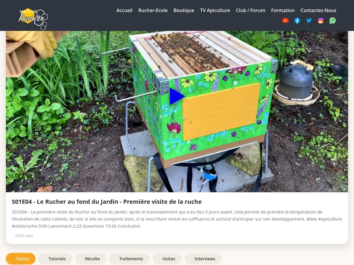 Landing-page snapshot of matouk-rucher.com