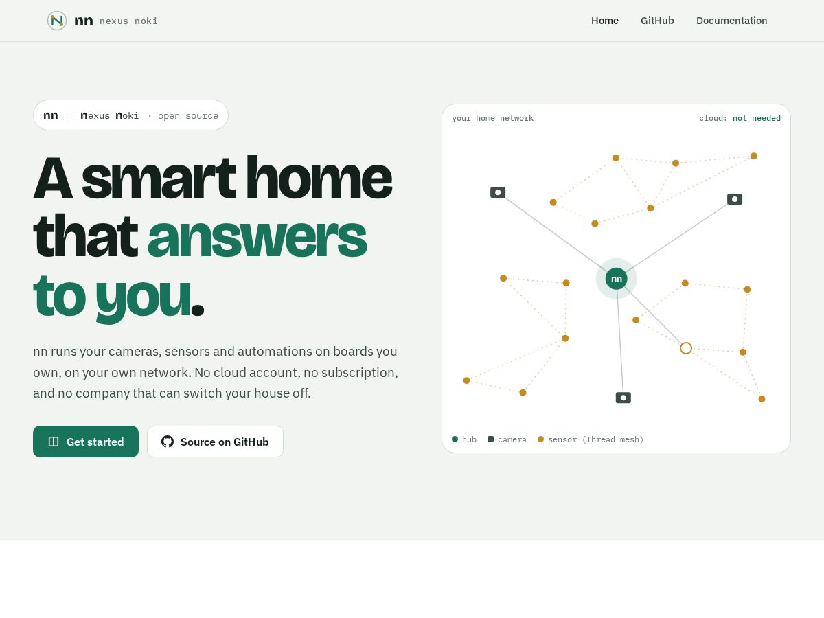 Landing-page snapshot of nexnok.com