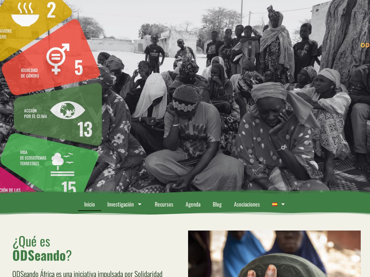 Landing-page snapshot of odseando.org