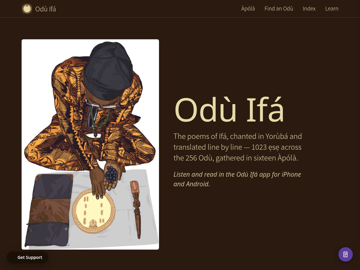 Landing-page snapshot of odu-ifa.net