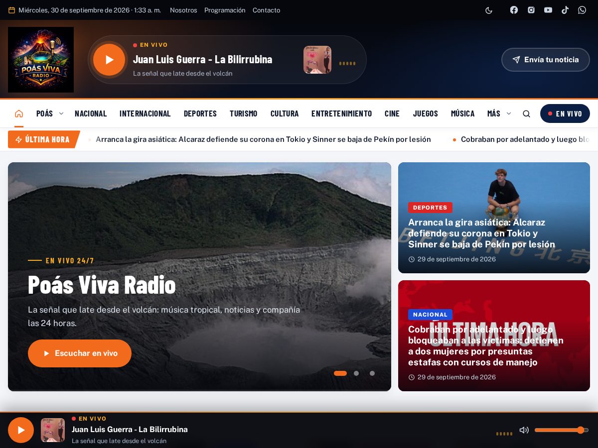 Landing-page snapshot of poasvivadigital.online