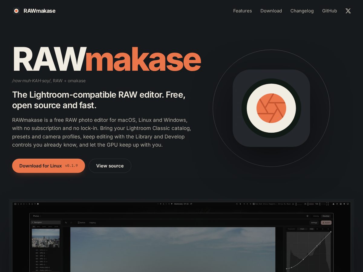Landing-page snapshot of rawmakase.com
