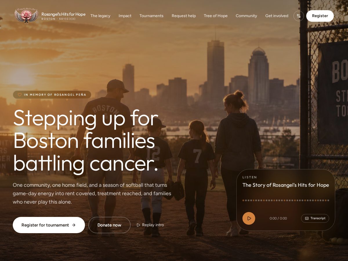 Landing-page snapshot of rosangelshitforhope.com