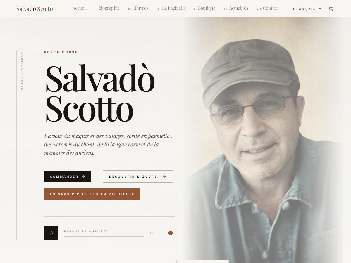 Landing-page snapshot of salvado-scotto.com