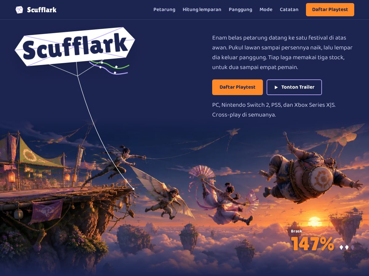 Landing-page snapshot of scufflark.com