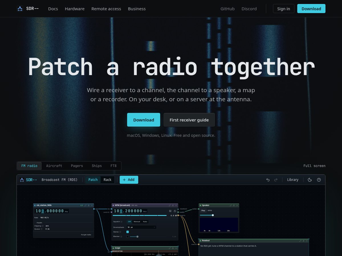 Landing-page snapshot of sdrmm.com