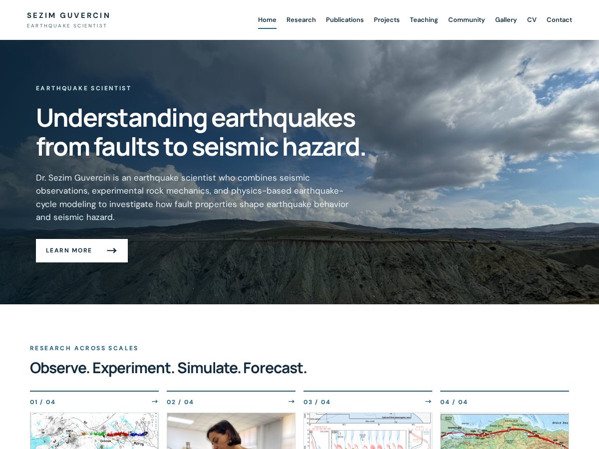 Landing-page snapshot of sezimguvercin.com