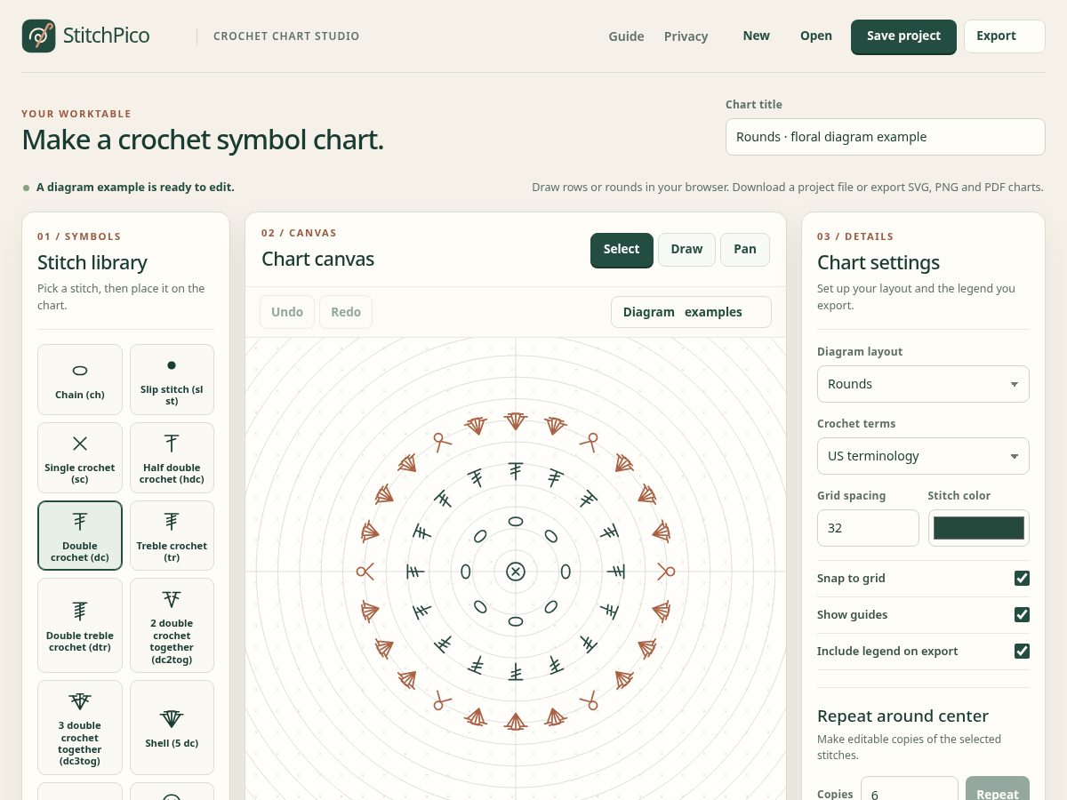 Landing-page snapshot of stitchpico.com