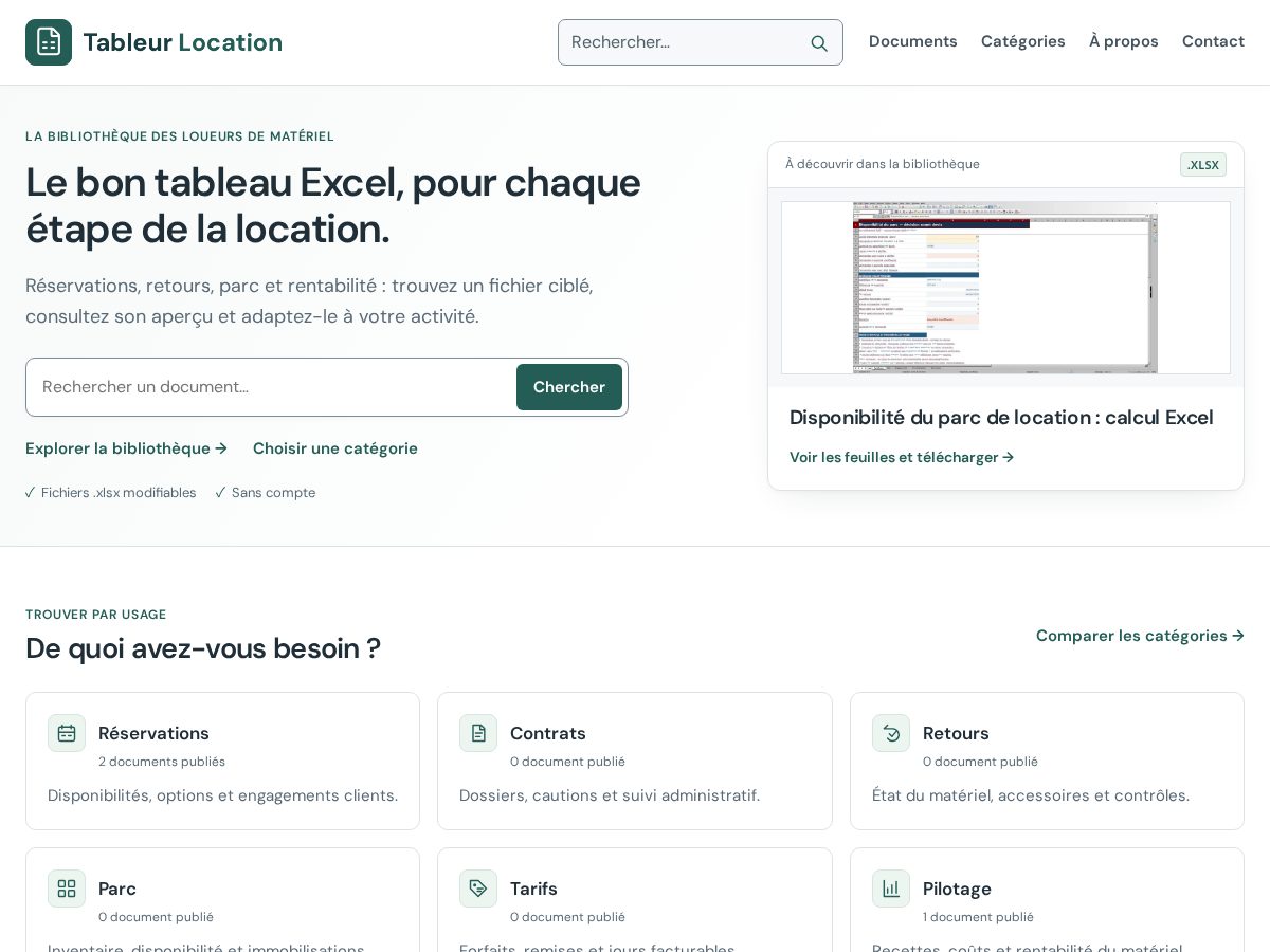 Landing-page snapshot of tableurlocation.com
